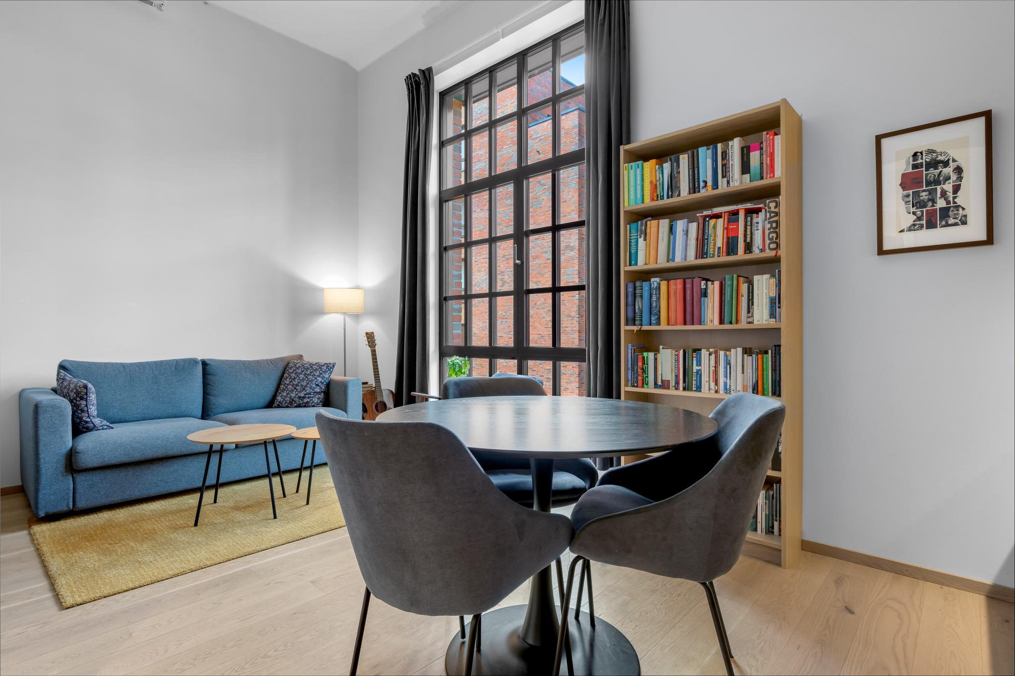 Her får du god plass til spisebord.

